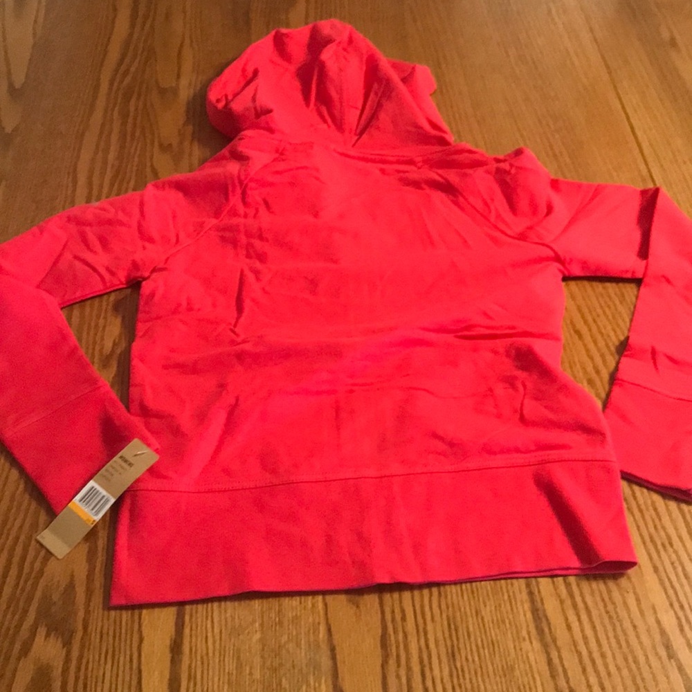 DKNY Jeans Small  zipper hoodie coral - Picture 8 of 10